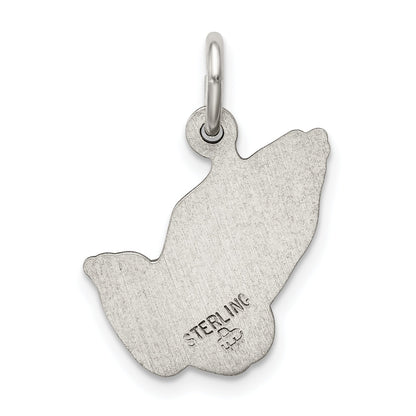 Sterlingsilber Antikisiert Betend Hands Charm