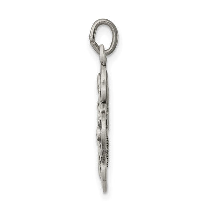 Sterlingsilber Antikisiert Reservible 4-way Medaille