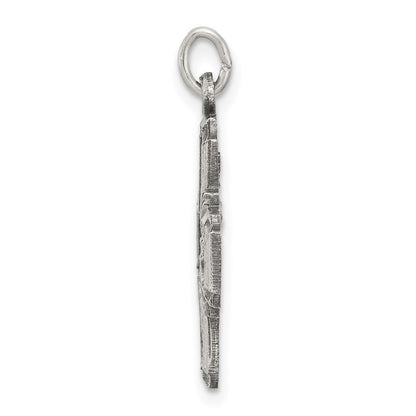 Sterlingsilber Antikisiert Wendbar 4-way Medaille