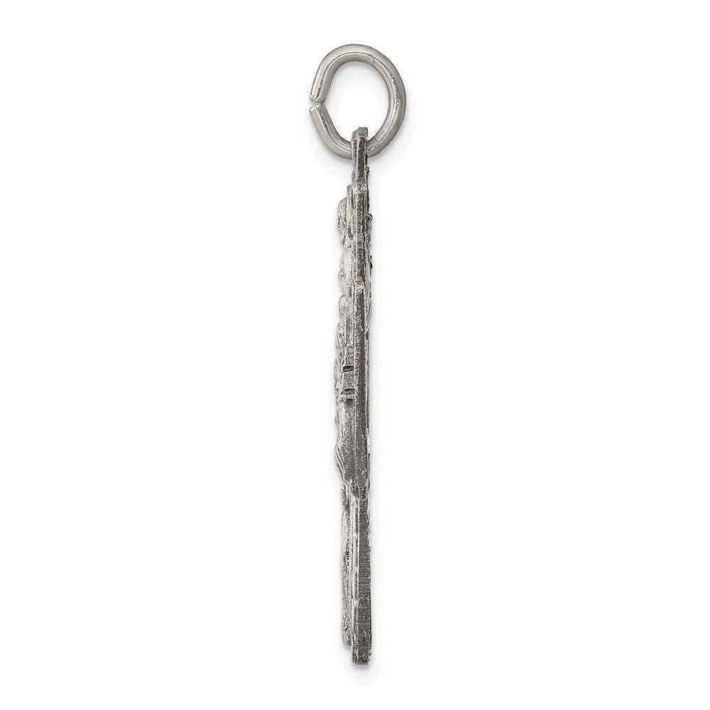 Sterlingsilber Antikisiert Wendbar 4-way Medaille