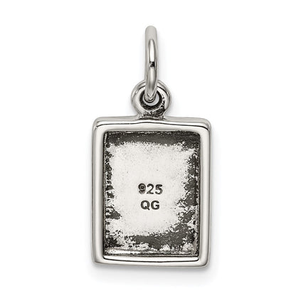 Sterlingsilber Antikisiert Heilig Bible Charm