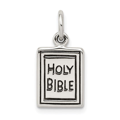Sterlingsilber Antikisiert Heilig Bible Charm