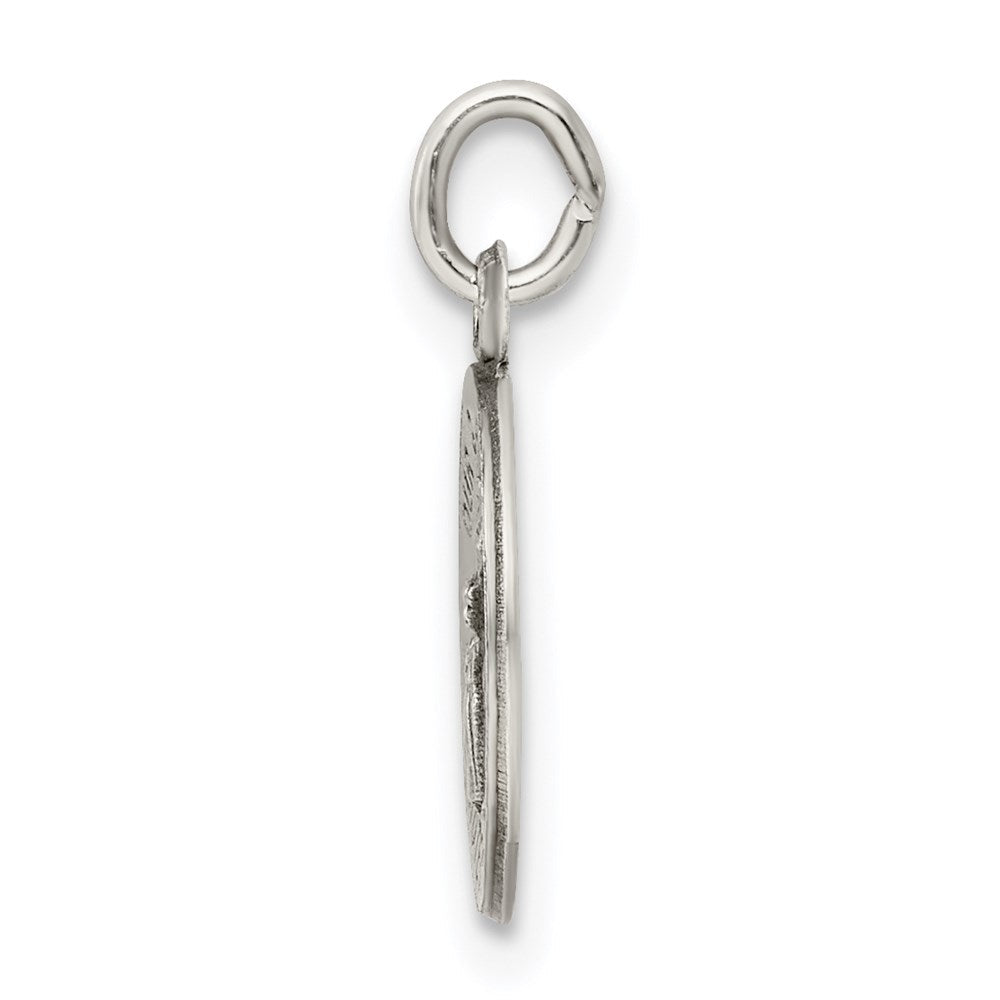 Sterlingsilber Antikisiert Schutzengel Engel Medaille