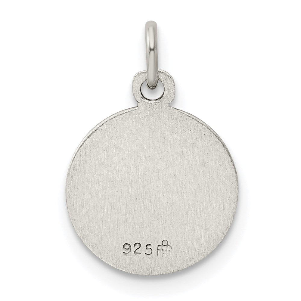 Sterlingsilber Antikisiert Schutzengel Engel Medaille
