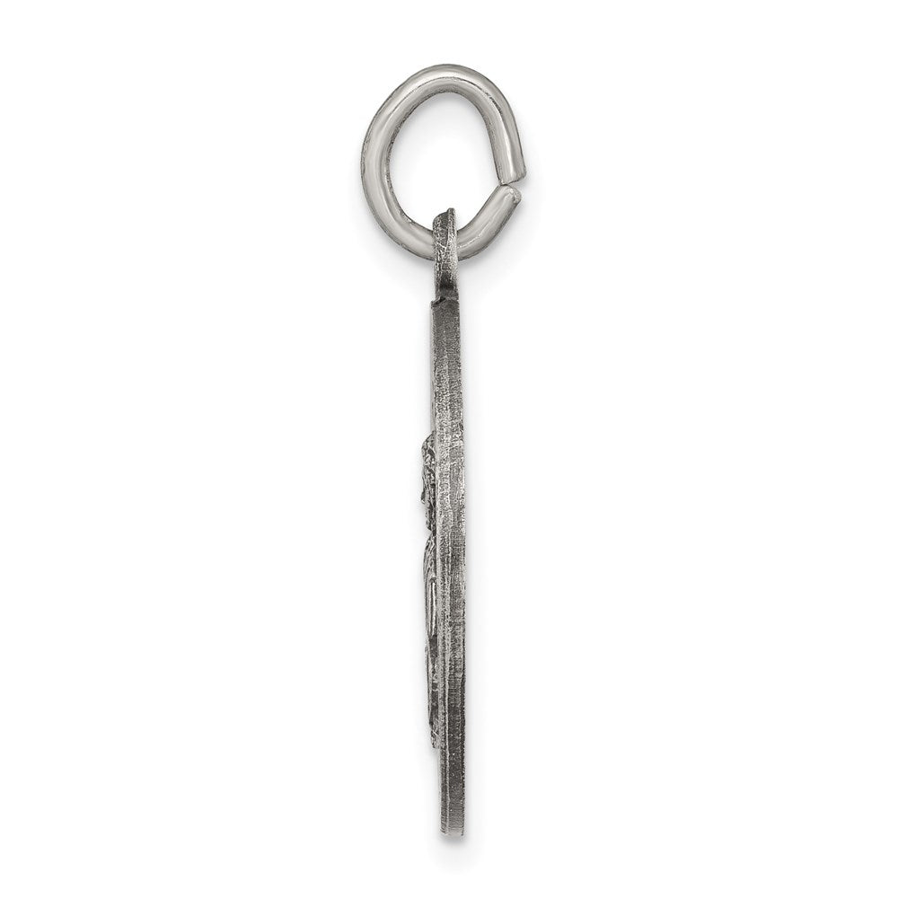 Sterlingsilber Antikisiert Saint Gabriel Medaille
