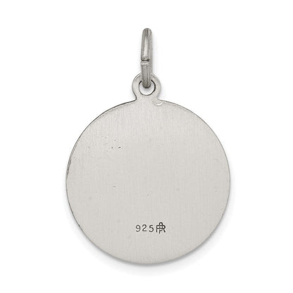 Sterlingsilber Antikisiert Saint Gabriel Medaille