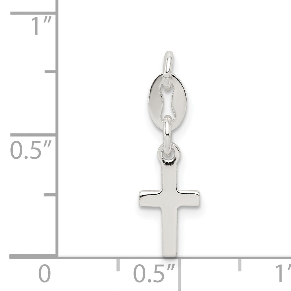 Sterlingsilber Kreuz Charm