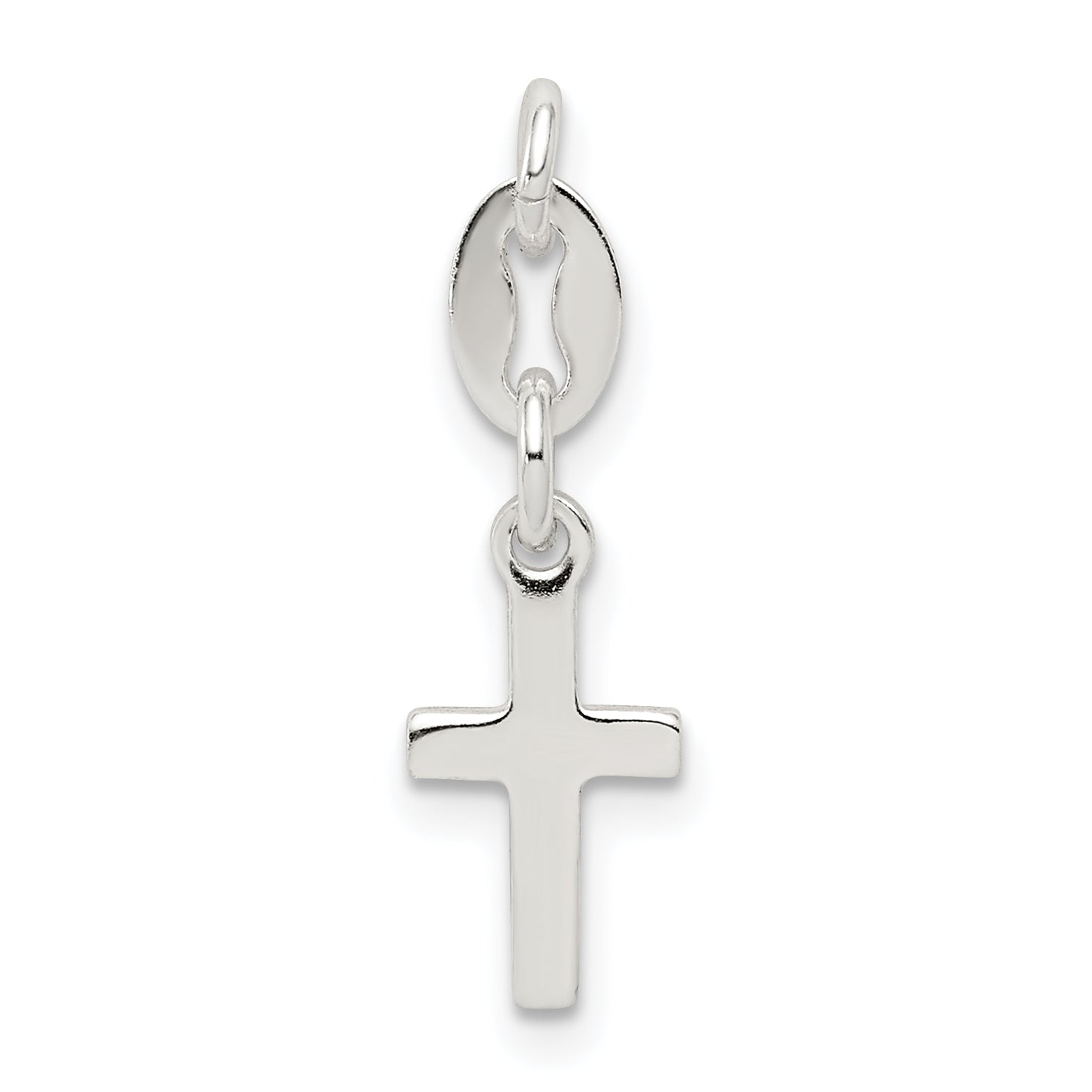Sterlingsilber Kreuz Charm