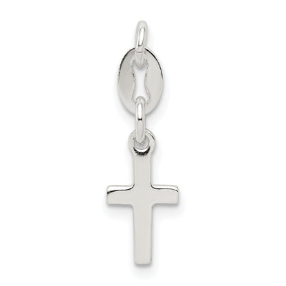 Sterlingsilber Kreuz Charm