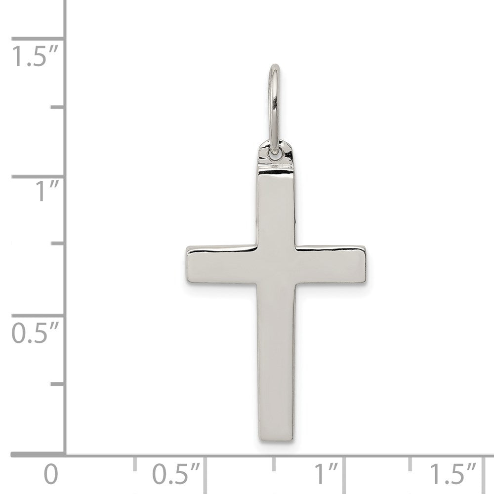 Sterlingsilber Poliert Kreuz Anhänger