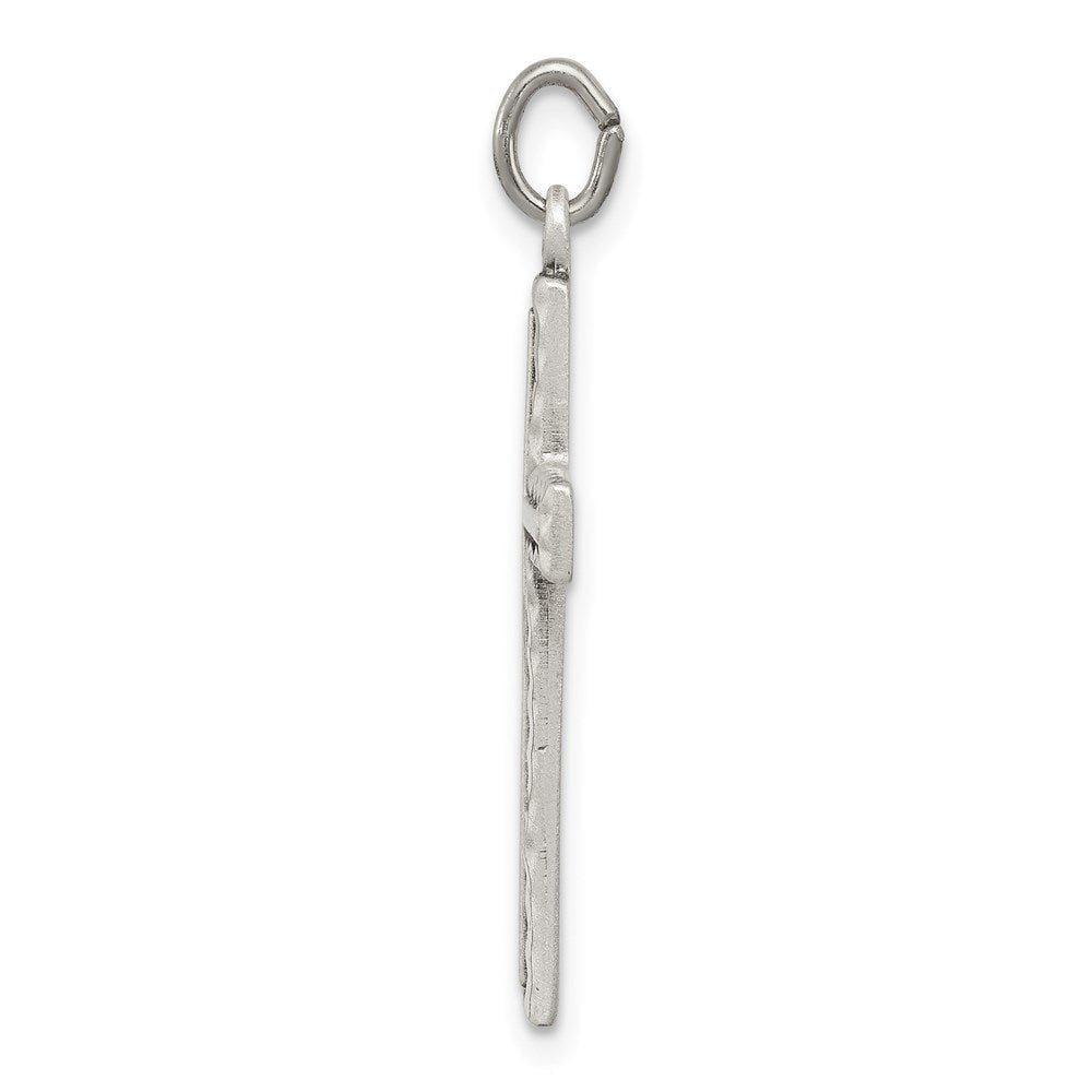 Sterlingsilber Antikisiert Kreuz Charm