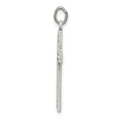 Sterlingsilber Antikisiert Kreuz Charm