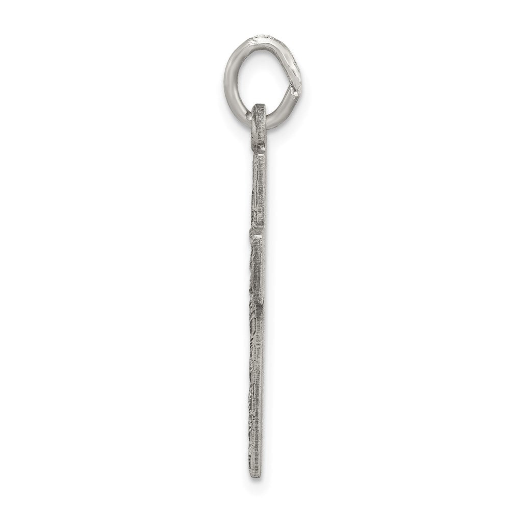 Sterlingsilber Antikisiert Kreuz Charm
