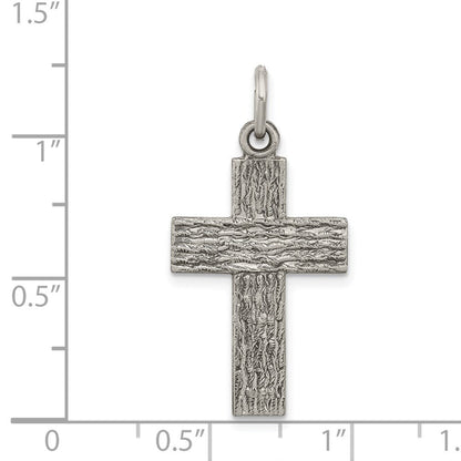 Sterlingsilber Antikisiert Kreuz Charm