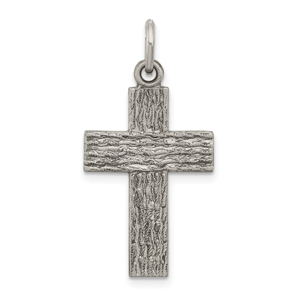 Sterlingsilber Antikisiert Kreuz Charm