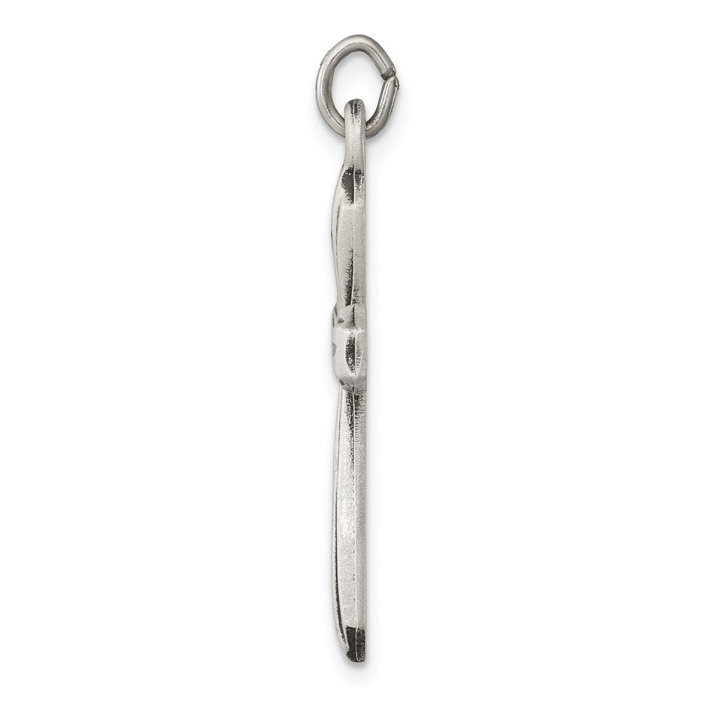 Sterlingsilber Antikisiert Kreuz Anhänger