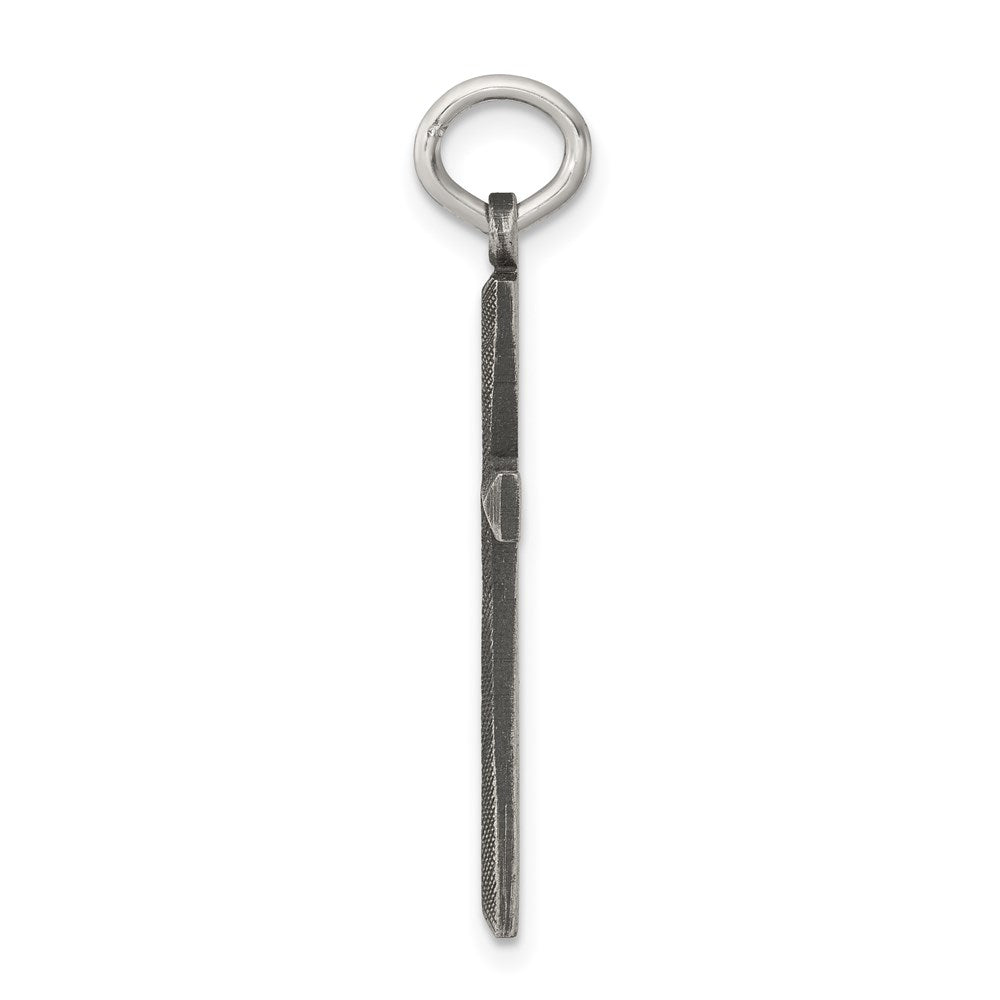 Sterlingsilber Antikisiert Kreuz Charm