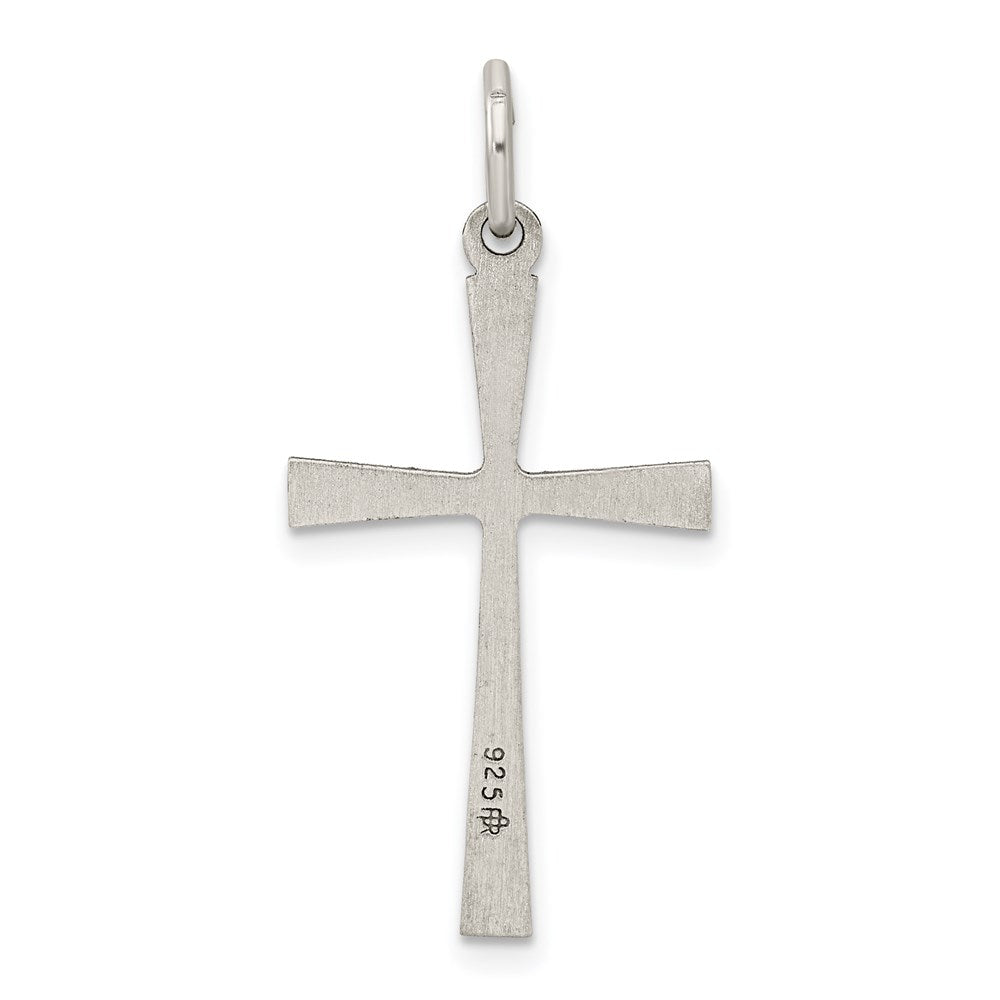 Sterlingsilber Antikisiert Kreuz Charm