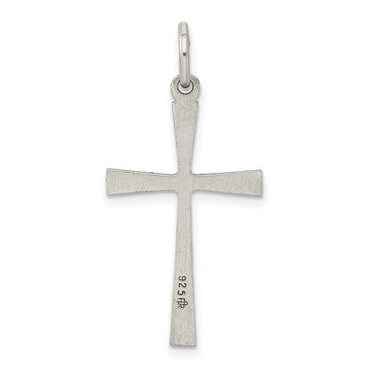 Sterlingsilber Antikisiert Kreuz Charm
