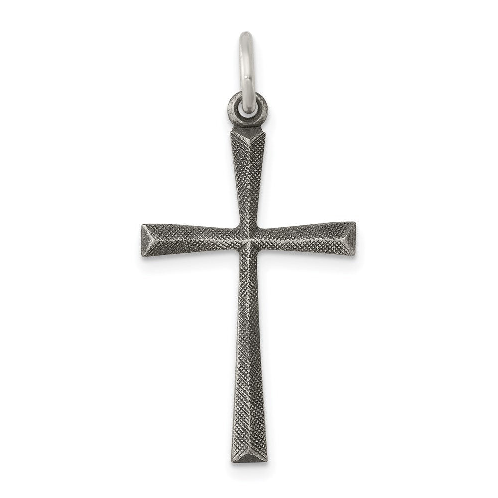 Sterlingsilber Antikisiert Kreuz Charm