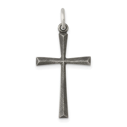 Sterlingsilber Antikisiert Kreuz Charm