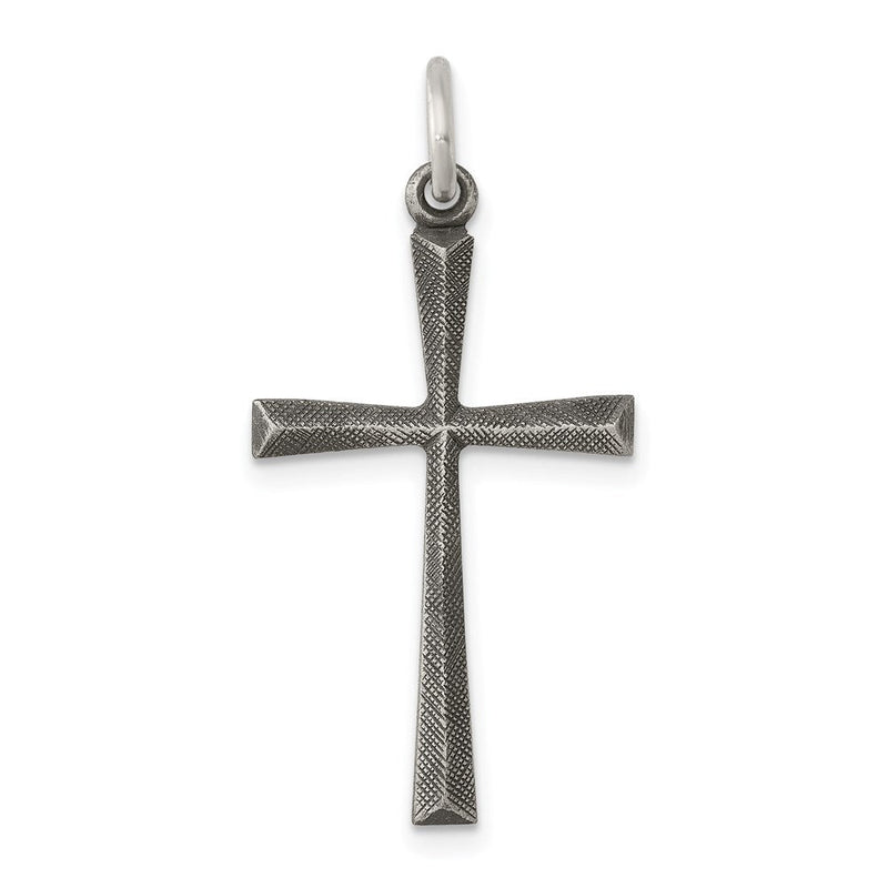Sterlingsilber Antikisiert Kreuz Charm