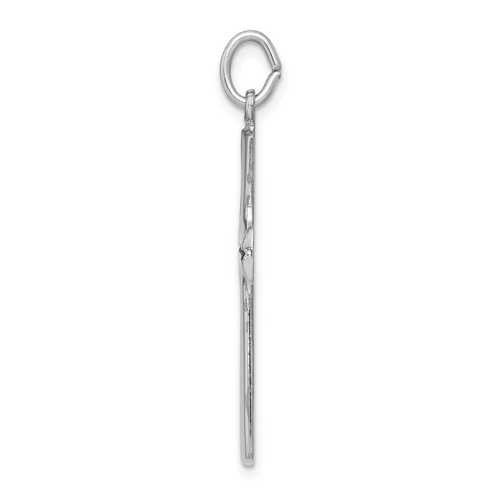 Sterlingsilber Rhodiniert Emaille Kreuz Anhänger