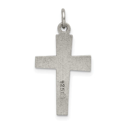 Sterlingsilber Antikisiert Kreuz Charm