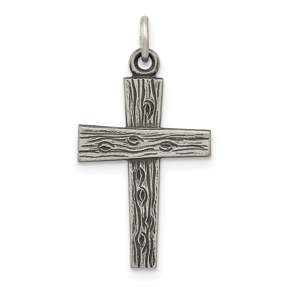 Sterlingsilber Antikisiert Kreuz Charm