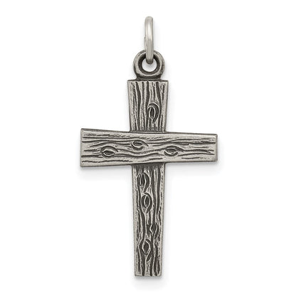 Sterlingsilber Antikisiert Kreuz Charm