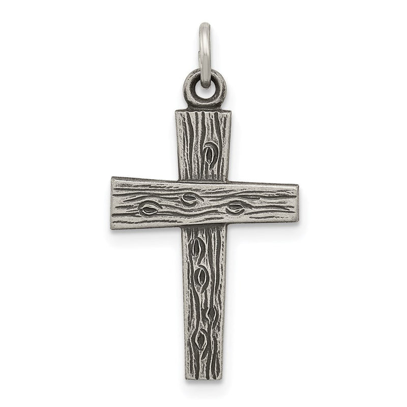 Sterlingsilber Antikisiert Kreuz Charm
