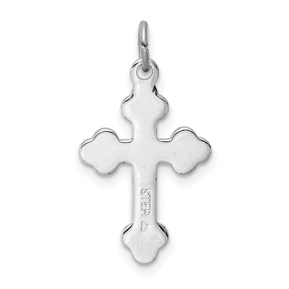 Sterlingsilber Rhodiniert & 18K Vergoldet Kreuz Charm