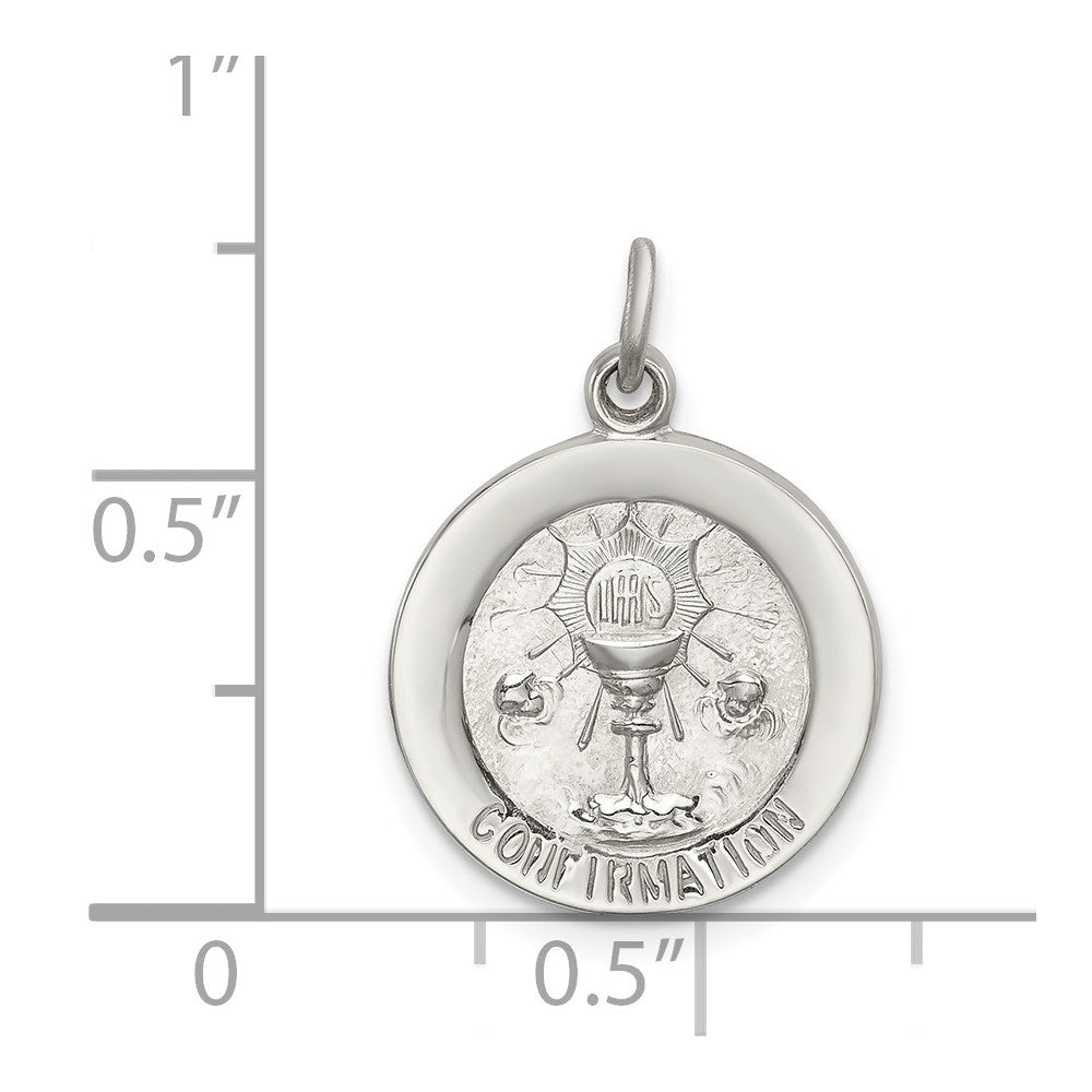 Sterlingsilber Firmung Medaille