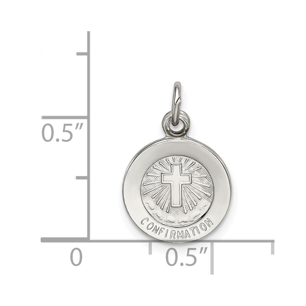 Sterlingsilber Firmung Medaille