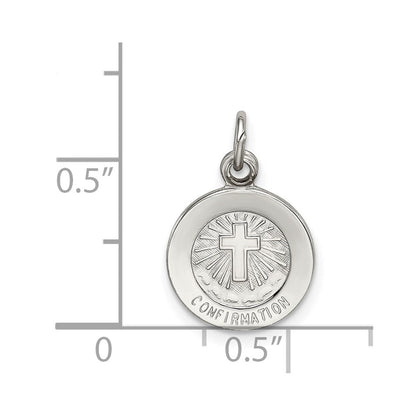Sterlingsilber Firmung Medaille