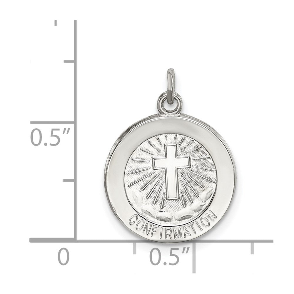 Sterlingsilber Firmung Medaille