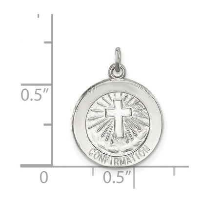 Sterlingsilber Firmung Medaille