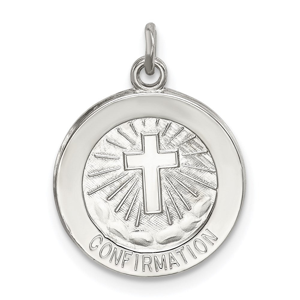 Sterlingsilber Firmung Medaille