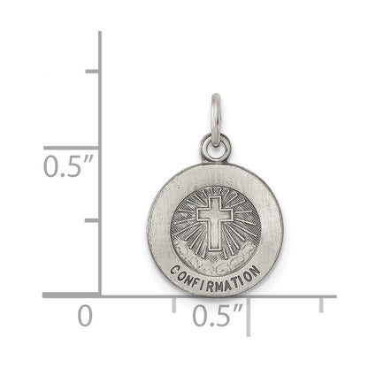 Sterlingsilber Antikisiert Firmung Medaille