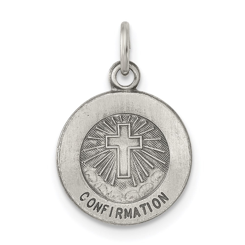 Sterlingsilber Antikisiert Firmung Medaille
