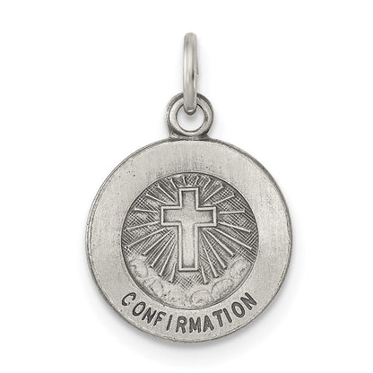 Sterlingsilber Antikisiert Firmung Medaille