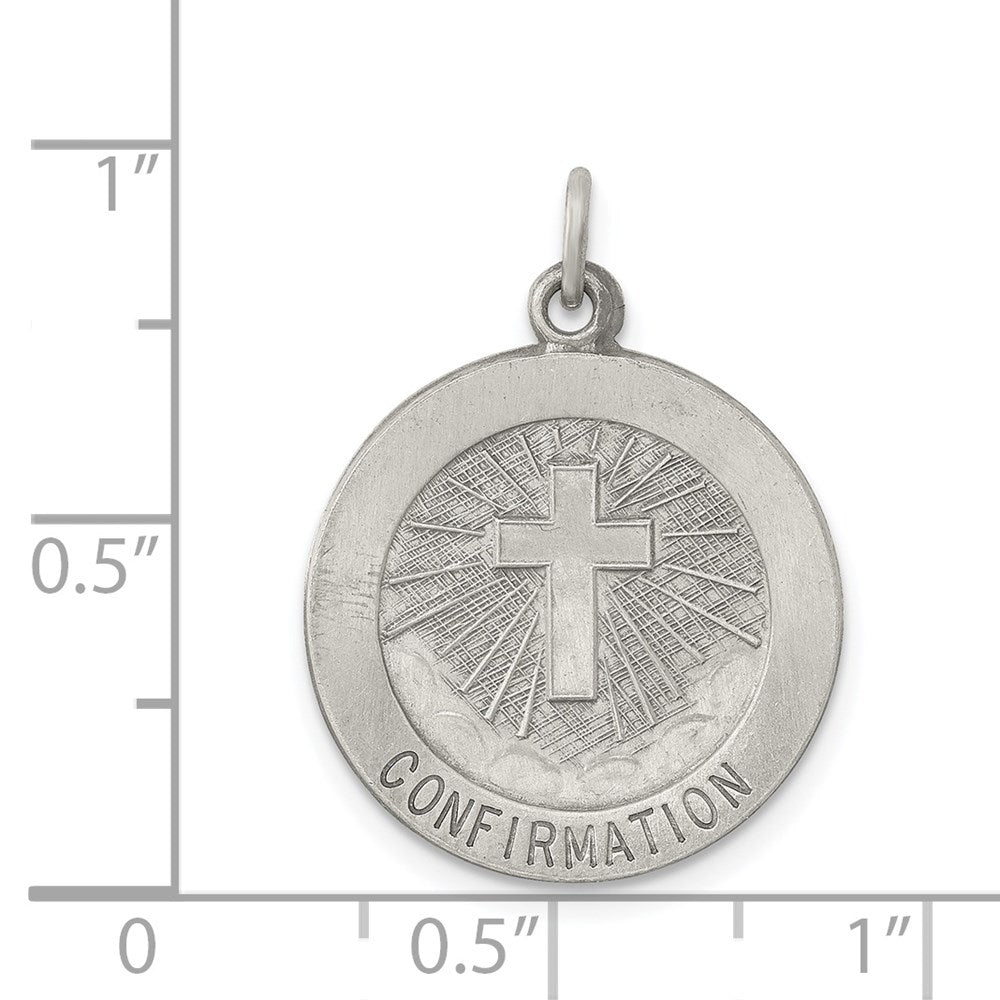 Sterlingsilber Antikisiert Firmung Medaille