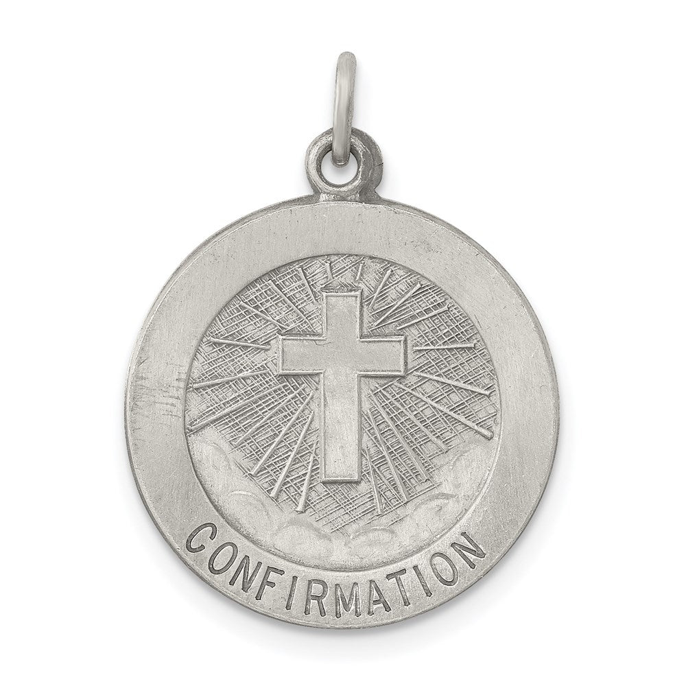 Sterlingsilber Antikisiert Firmung Medaille