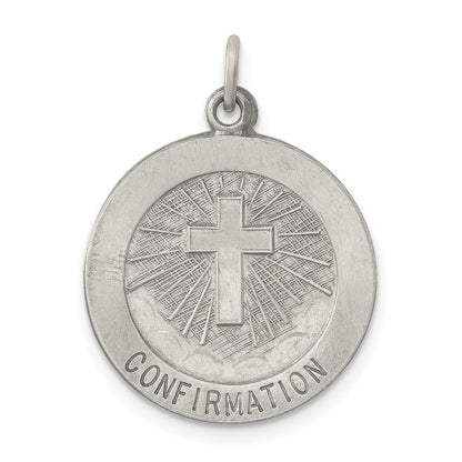 Sterlingsilber Antikisiert Firmung Medaille