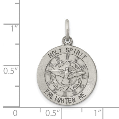Sterlingsilber Antikisiert Heilig Geist Medaille