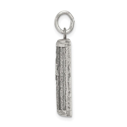 Sterlingsilber Antikisiert Mezuzah Anhänger