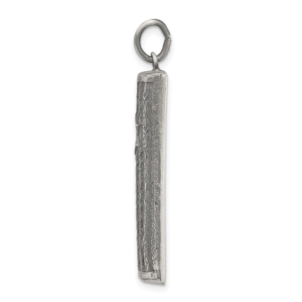 Sterlingsilber Antikisiert Mezuzah Anhänger