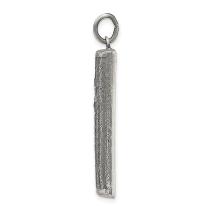 Sterlingsilber Antikisiert Mezuzah Anhänger