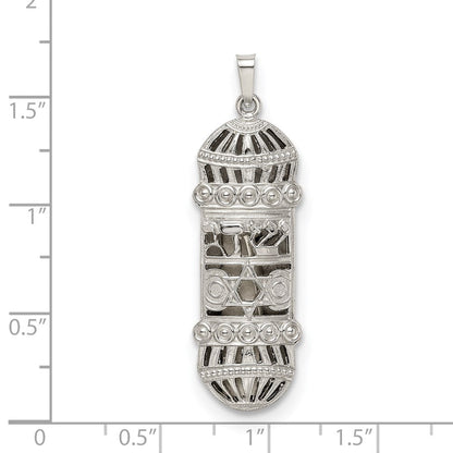 Sterlingsilber Fantasie Mezuzah Anhänger