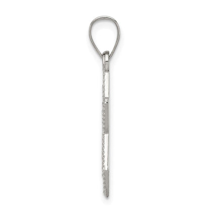 Sterlingsilber Satiniert Stern Of David Charm